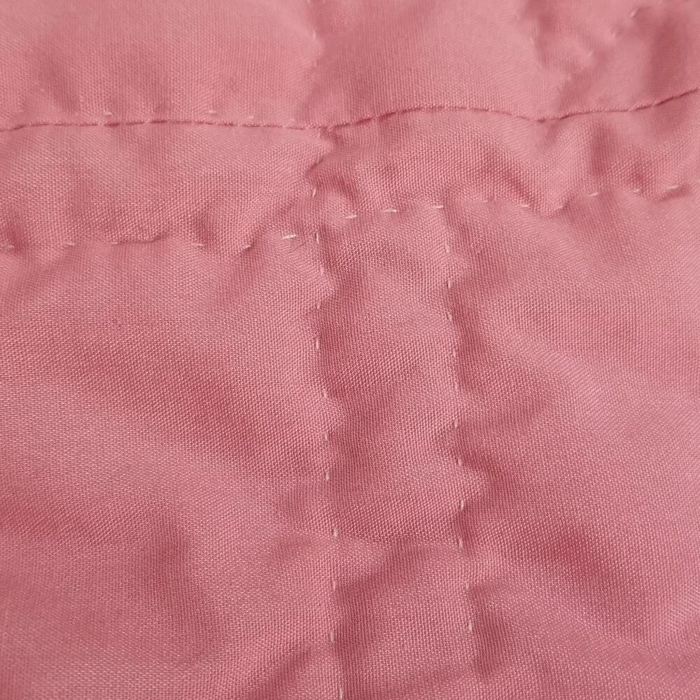 Baby Quilt Throw Crib Alphabet Zoo Animals Blue Pink Bear Lion Rabbit Stitched 3